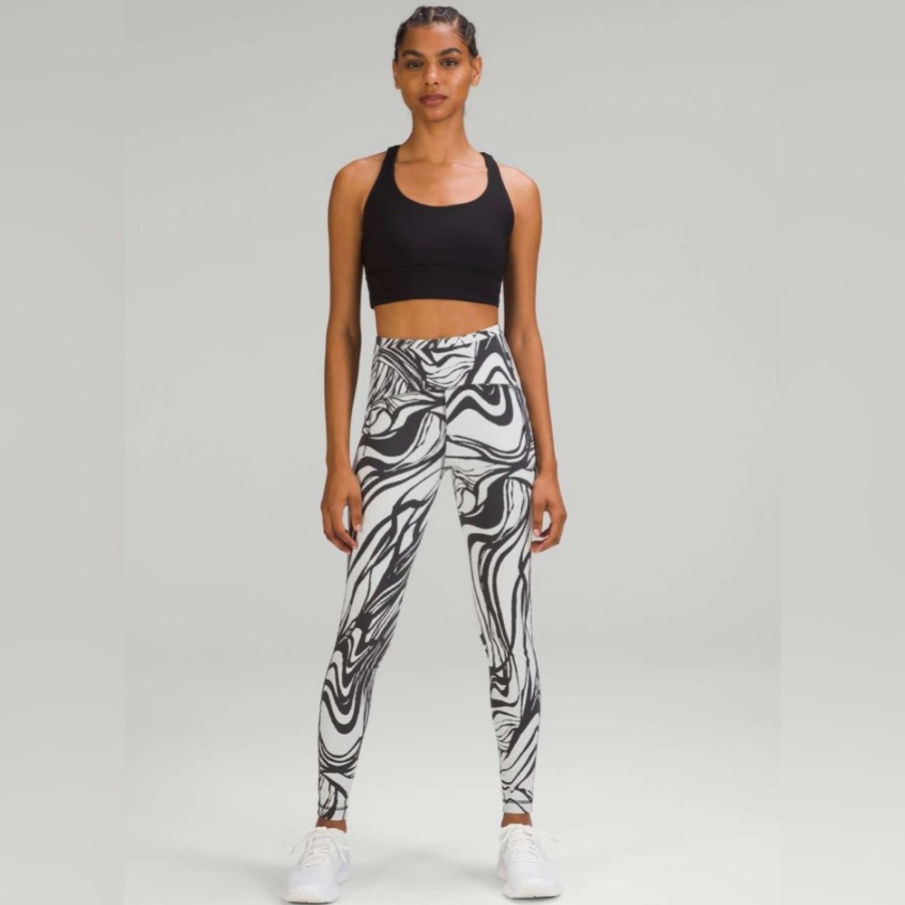 Lululemon Swift Speed HighRise Tight 28" Spin Off Jacquard Vapor Graphite Grey2